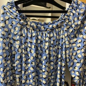 Pop sugar print blouse